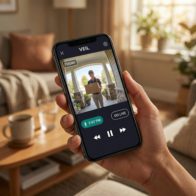 VEIL 2K AI-Powered Wireless Doorbell Camera