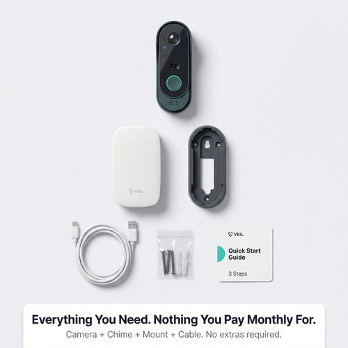 VEIL 2K AI-Powered Wireless Doorbell Camera