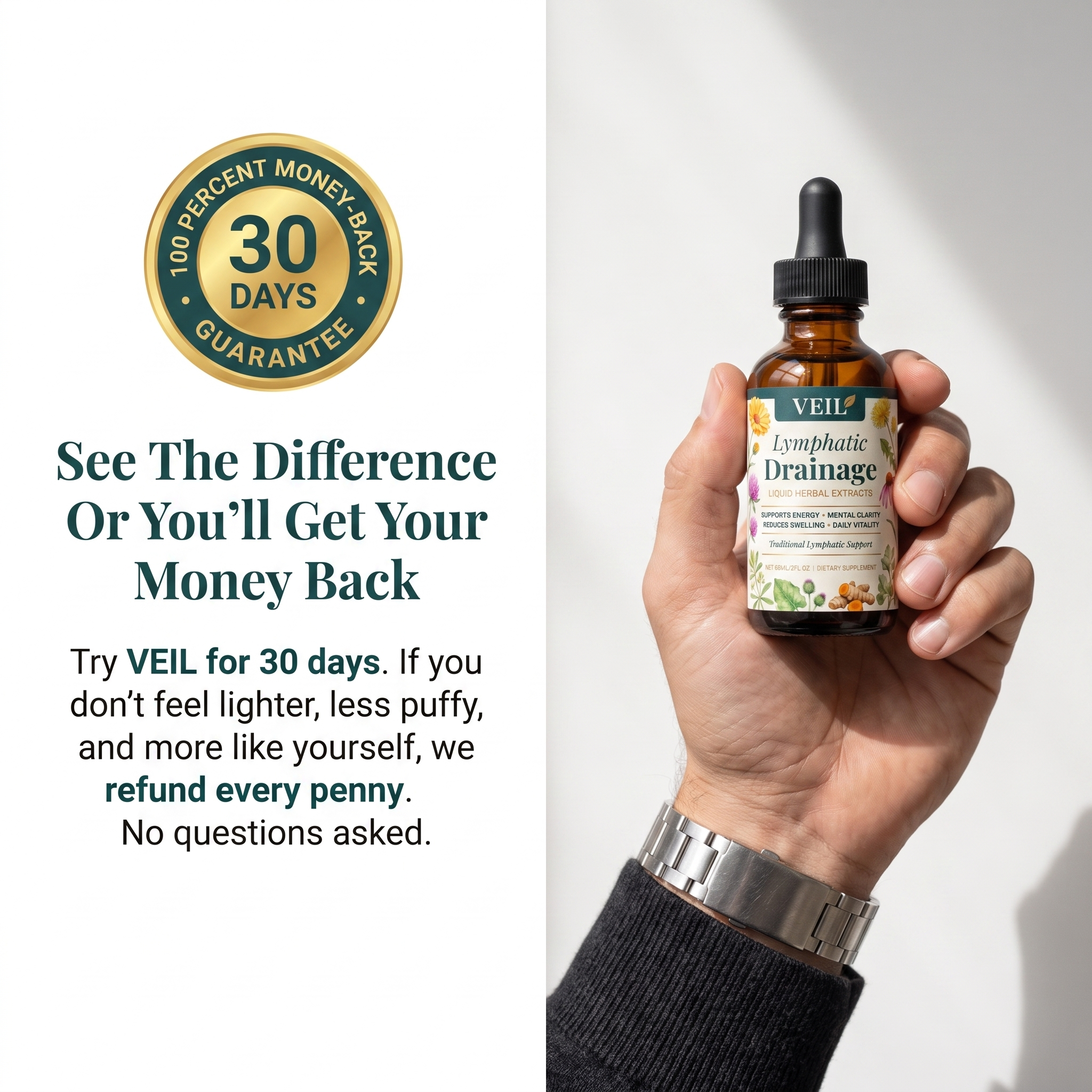 Drain Trapped Fluid & Debloat in as Little as 7 Days With the Plant-Based Lymph Pump