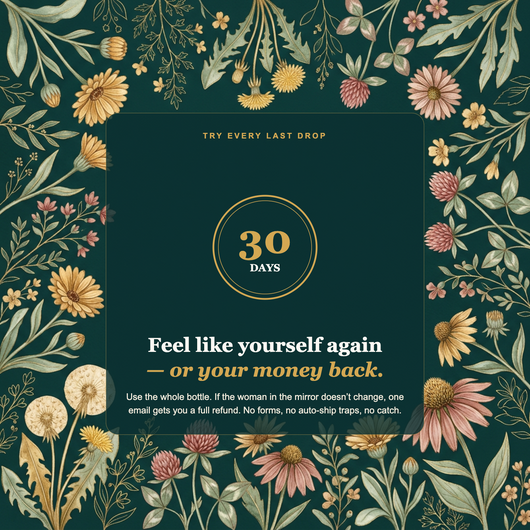 30-day money-back guarantee, botanical